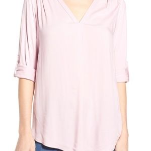 Pleione Nordstrom  Blush Tunic Top